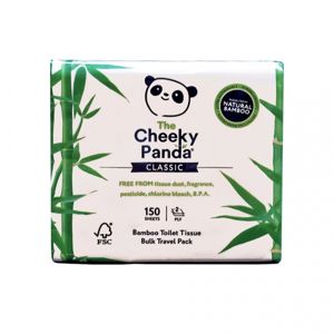 Cheeky Panda cestovné balenie toaletného papiera 150 útržkov