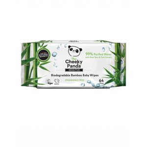 Cheeky Panda detské vlhčené bambusové obrúsky 100% rozložiteľné 64ks