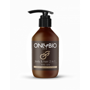 OnlyBio - Pečující sprchový gel a šampon pro muže, 250ml