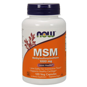 NOW® Foods NOW MSM (Methylsulfonylmethan), 1000 mg, 120 rastlinných kapsúl