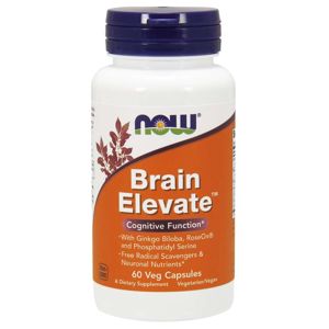 NOW® Foods NOW Brain Elevate (posilnenie mozgu), 60 rastlinných kapsúl