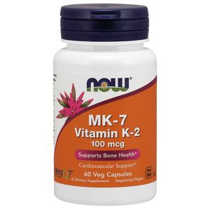 NOW® Foods NOW Vitamin K2 jako MK-7, 100 ug, 60 rostlinných kapslí