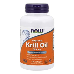 NOW® Foods NOW Krill Oil Neptune (olej z krilu), 500 mg, 120 softgel kapsúl