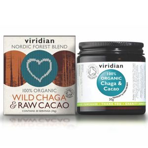 Viridian Wild Chaga & Raw Cacao 30g Organic