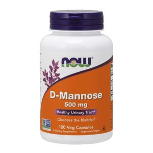 NOW® Foods NOW D-Manóza, 500 mg, 120 rastlinných kapsúl