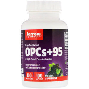 Jarrow Formulas Jarrow OPCs + 95 Grape Seed Extract, 100 mg, 100 kapslí