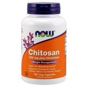 NOW® Foods NOW Chitosan, 500 mg Plus chromium, 120 veg. kapsúl