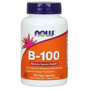 NOW® Foods NOW Vitamín B-100 Complex, 100 rastlinných kapsúl