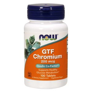 NOW® Foods NOW Chromium GTF, 200 µg, 100 tabliet
