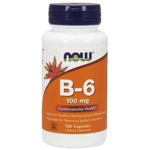 NOW® Foods NOW Vitamín B6 Pyridoxin, 100mg, 100 kapsúl