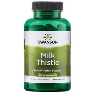 Swanson Milk Thistle (Pestrec mariánsky), 500 mg, 100 kapsúl