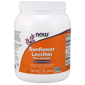 NOW® Foods NOW Sunflower Lecithin (slnečnicový lecitín), prášok, 454 g