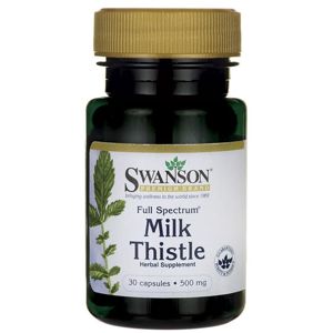 Swanson Full Spectrum Milk Thistle (Pestrec mariánsky), 30 kapsúl