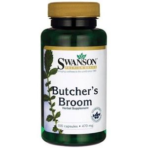 Swanson Butcher's Broom (Listnatec pichľavý), 470 mg, 100 kapsúl