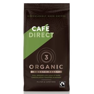 Cafédirect - BIO Organic Smooth mletá káva s tónmi pražených mandlí, 227 g