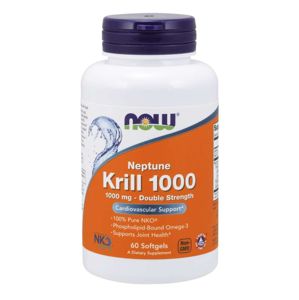 NOW® Foods NOW Krill Oil Neptune (olej z krilu), 1000 mg, 60 softgel kapsúl