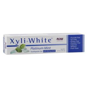 NOW® Foods NOW Zubná pasta XyliWhite Platinum Mint (Mäta), 181 g