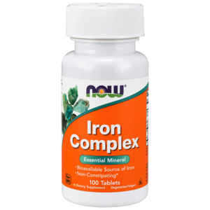 NOW® Foods NOW Iron Complex (železo), 100 tabliet