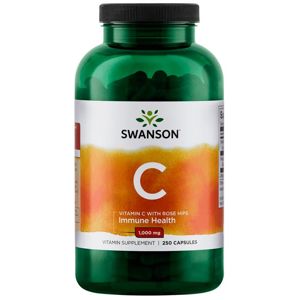 Swanson Vitamín C + Extrakt zo šípok, 1000 mg, 250 kapsúl
