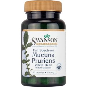 Swanson Full Spectrum Mucuna Pruriens (zamatová fazuľa), 400 mg, 60 kapsúl