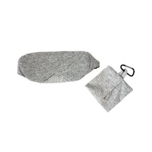 BrainMax Luxusná maska na spanie (svetlo šedá) s púzdrom