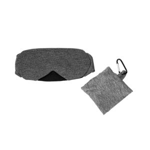 BrainMax Luxusná maska na spanie (tmavo šedá) s púzdrom
