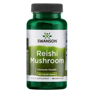 Swanson Reishi Mushroom, 600 mg, 60 kapsúl