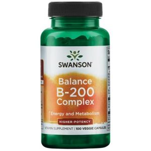 Swanson Balance B-200, High Potency, 100 rastlinných kapsúl